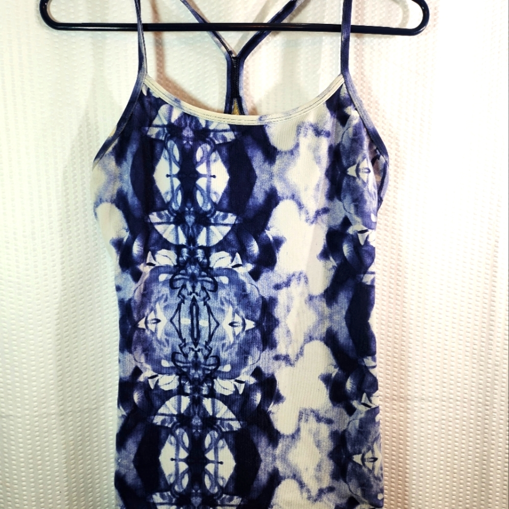 Blue Tie-Dye Women's Tank Top
